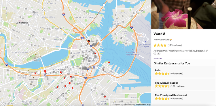Boston restaurants project