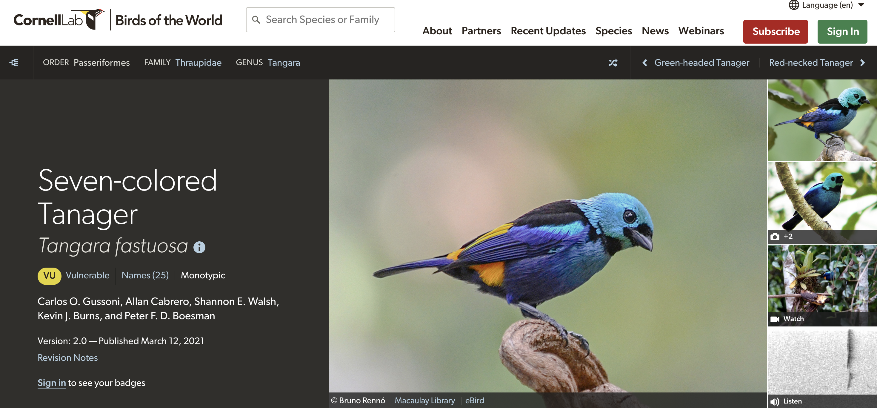 Birds of the world
